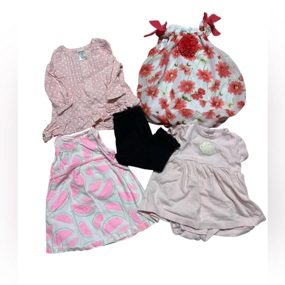 Baby Girl Tops Dresses Bundle Lot | 3M | Carter’s and more